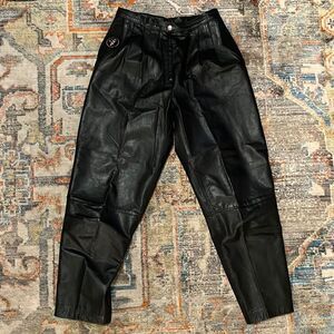 Vintage Mani Leather Pants - Made in Korea - 77/8